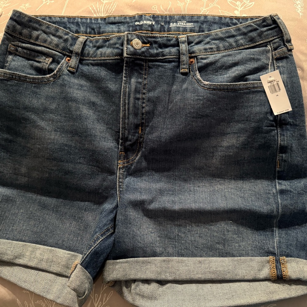 Old Navy Blue Jean Shorts with Rolled Hems